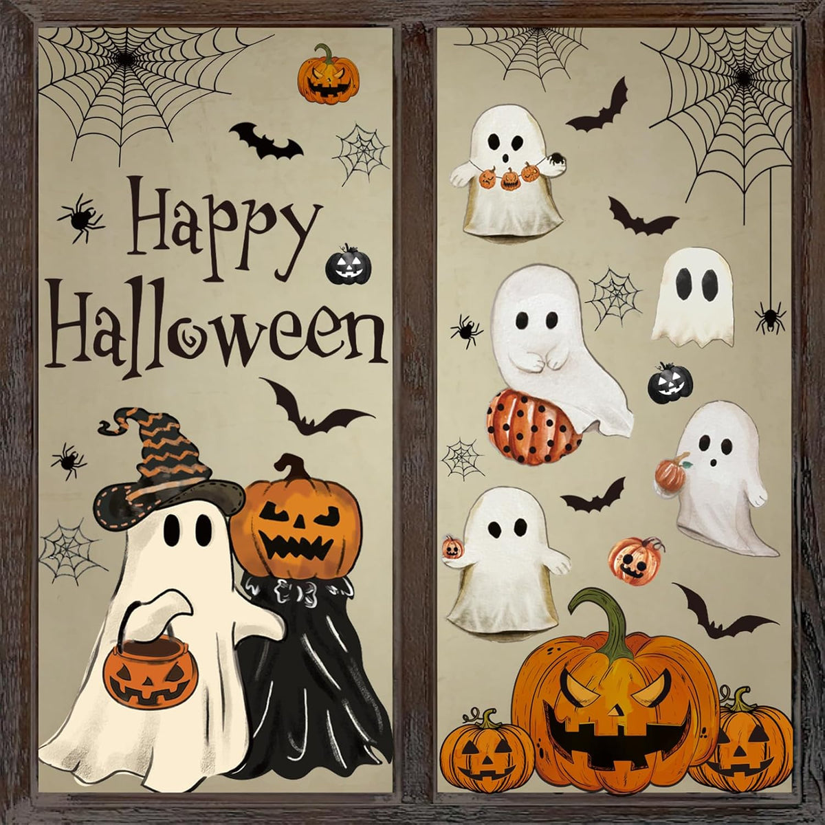 Vintage Halloween Window Clings — 6 Sheets — product image 1