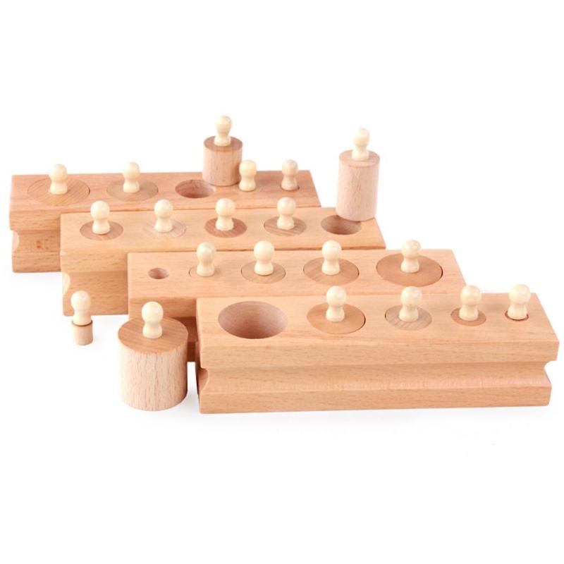 Jeu Montessori en Bois – Cylindres Éducatifs