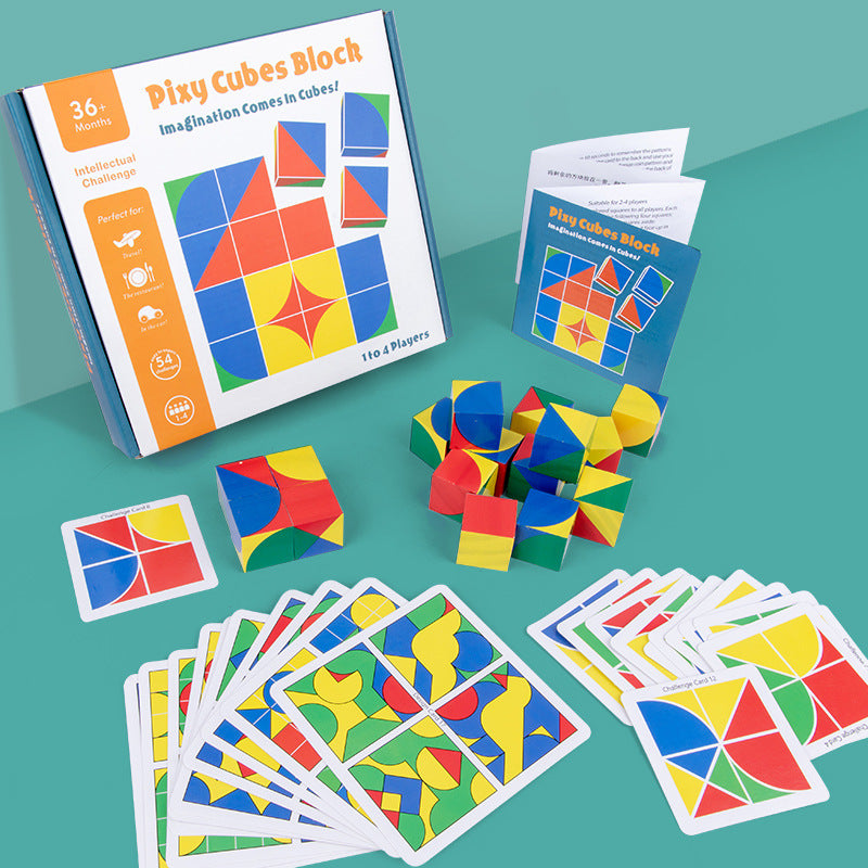 Puzzle Cube en Bois – Défi de Raisonnement Spatial