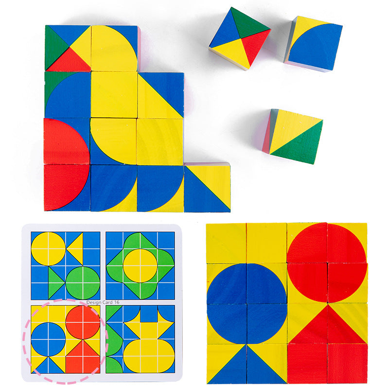 Puzzle Cube en Bois – Défi de Raisonnement Spatial