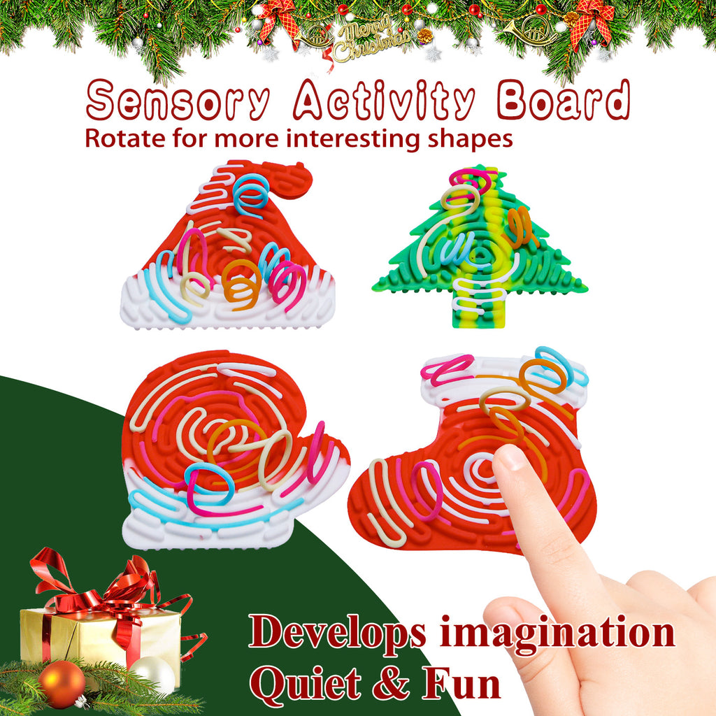 Puzzle Sensoriel de Noël en Silicone 🎄