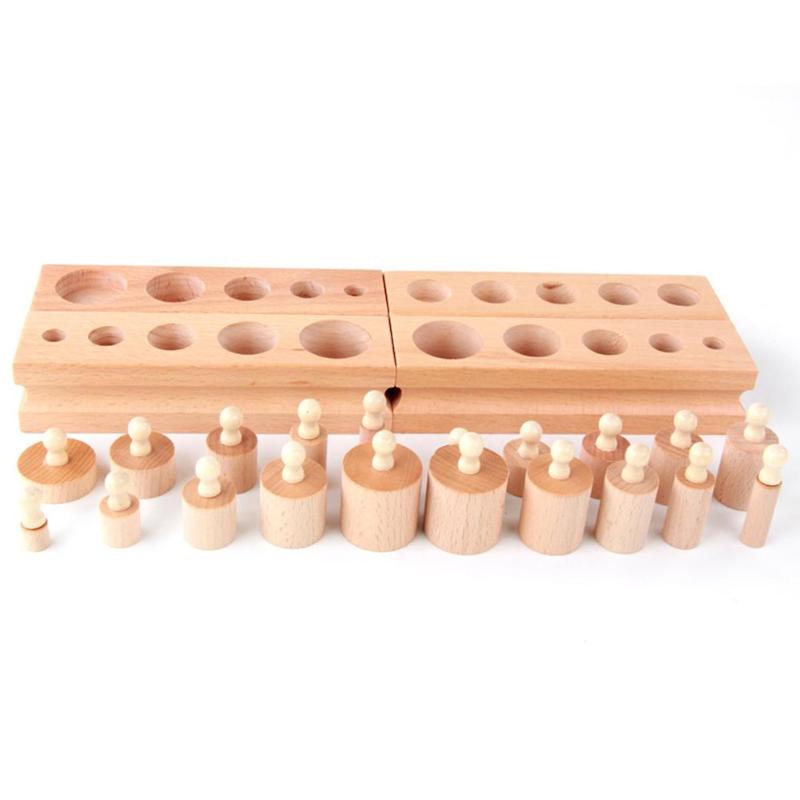 Jeu Montessori en Bois – Cylindres Éducatifs
