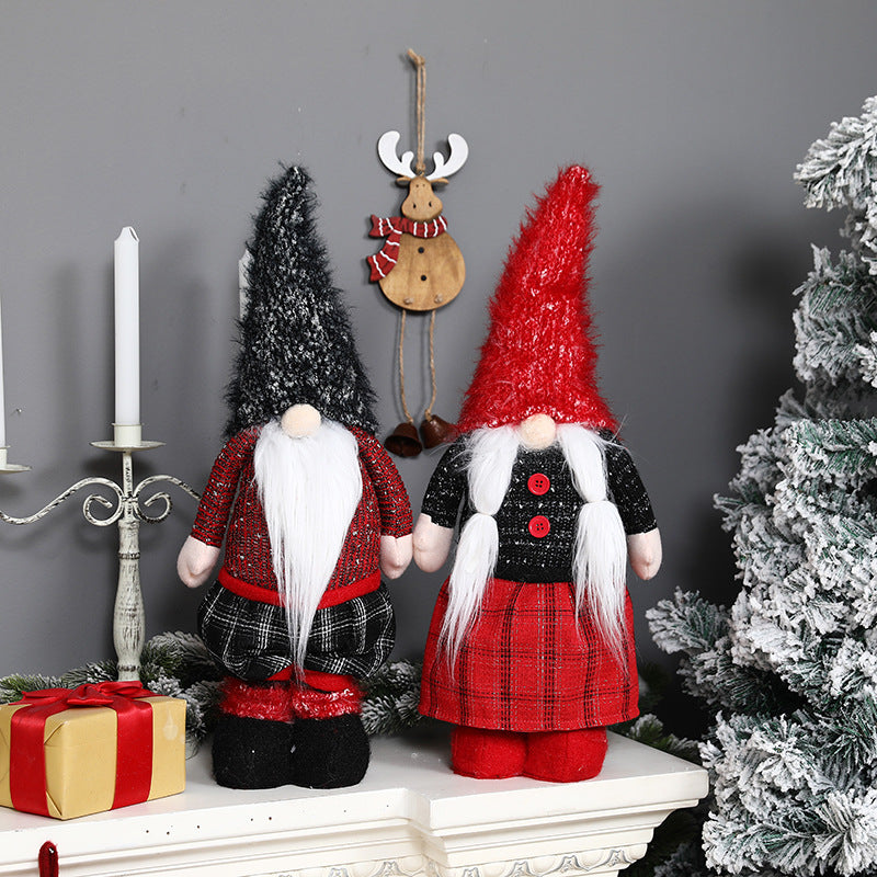 Décoration de Noël à Suspendre – Bonhomme en Tissu 🎄