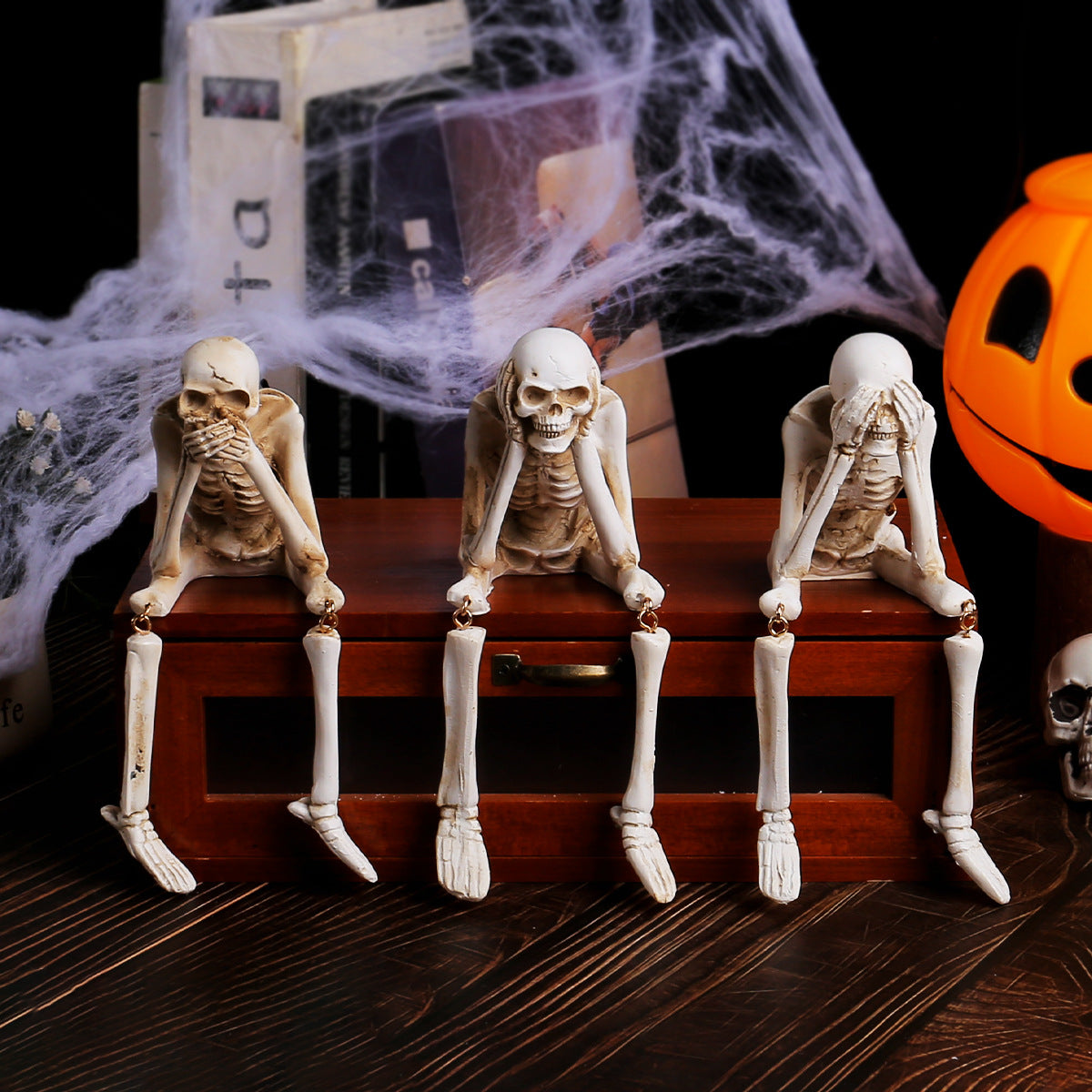 Décoration Halloween en Résine – Squelettes 🎃