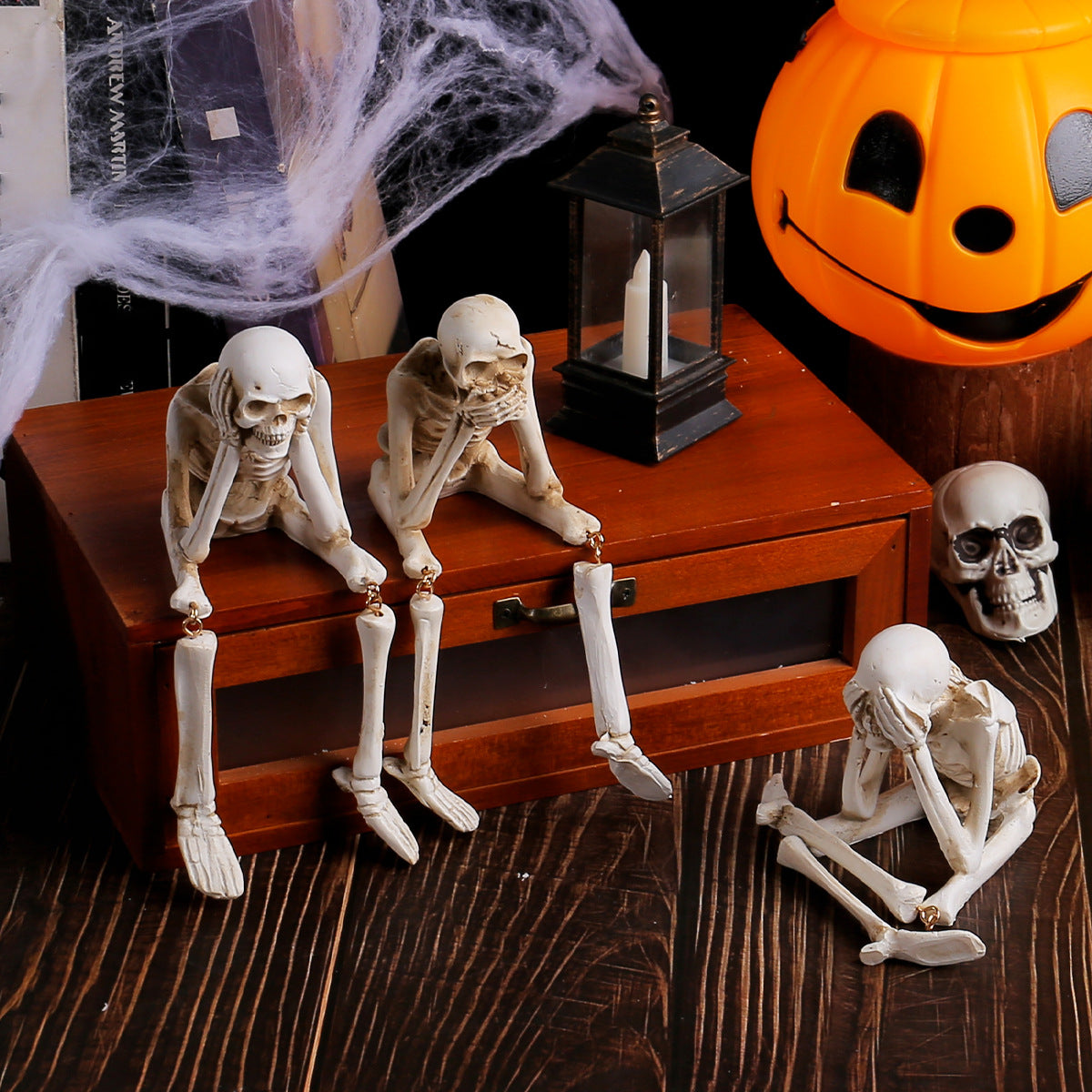 Décoration Halloween en Résine – Squelettes 🎃