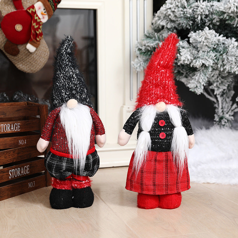 Décoration de Noël à Suspendre – Bonhomme en Tissu 🎄