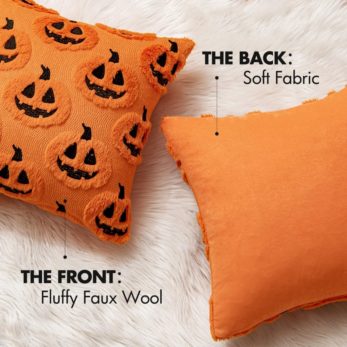 Velvet Pumpkin Pillow Covers — product image 2