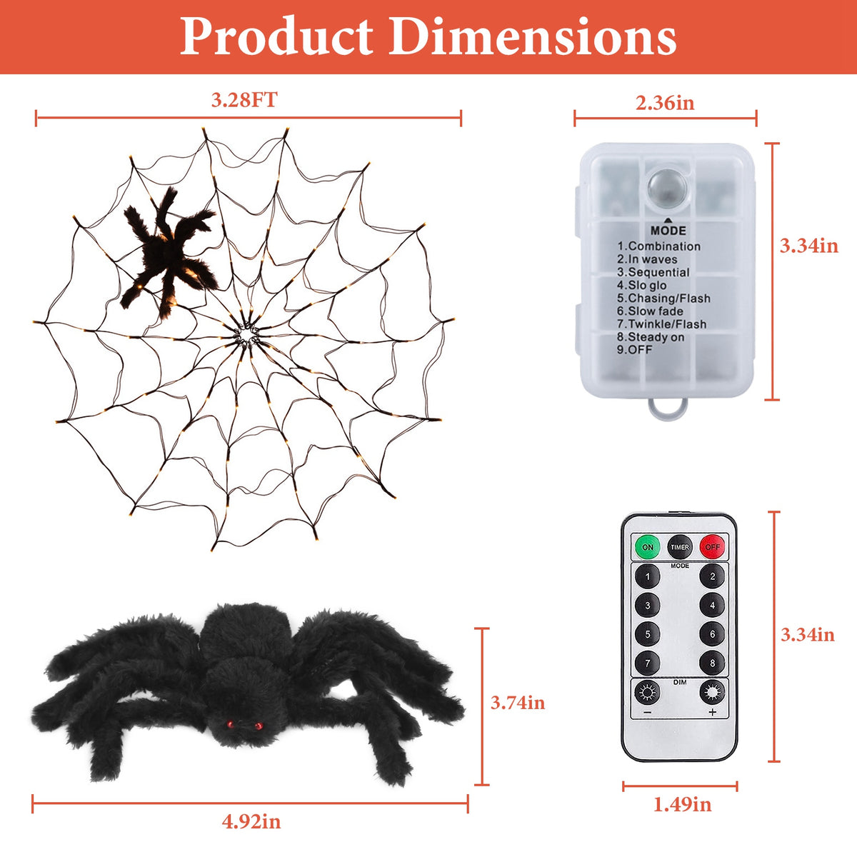 Spectral Spider Web — LED Light — product image 2