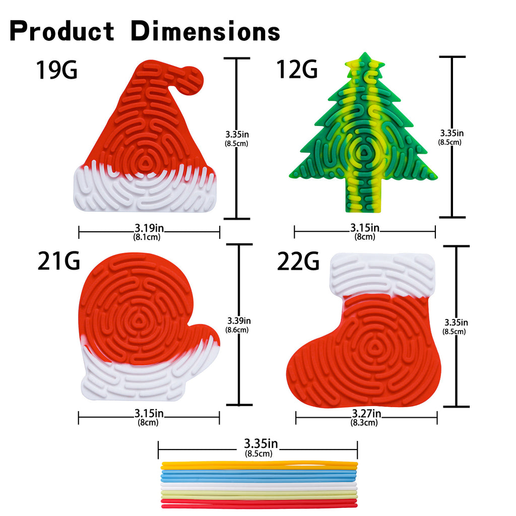 Puzzle Sensoriel de Noël en Silicone 🎄
