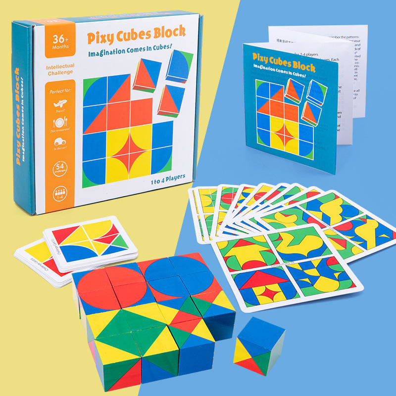 Puzzle Cube en Bois – Défi de Raisonnement Spatial