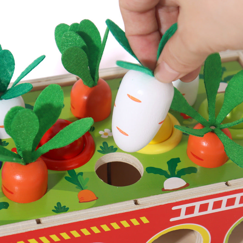 Jeu Montessori 4-en-1 en Bois – Motricité & Logique