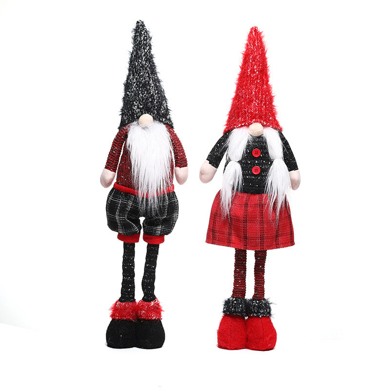 Décoration de Noël à Suspendre – Bonhomme en Tissu 🎄