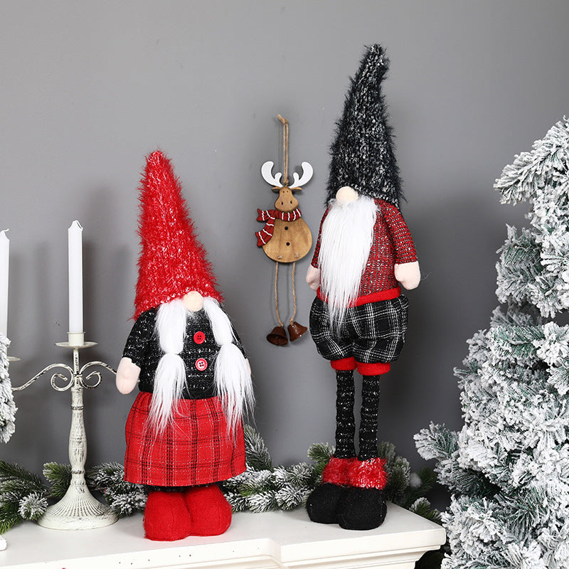 Décoration de Noël à Suspendre – Bonhomme en Tissu 🎄