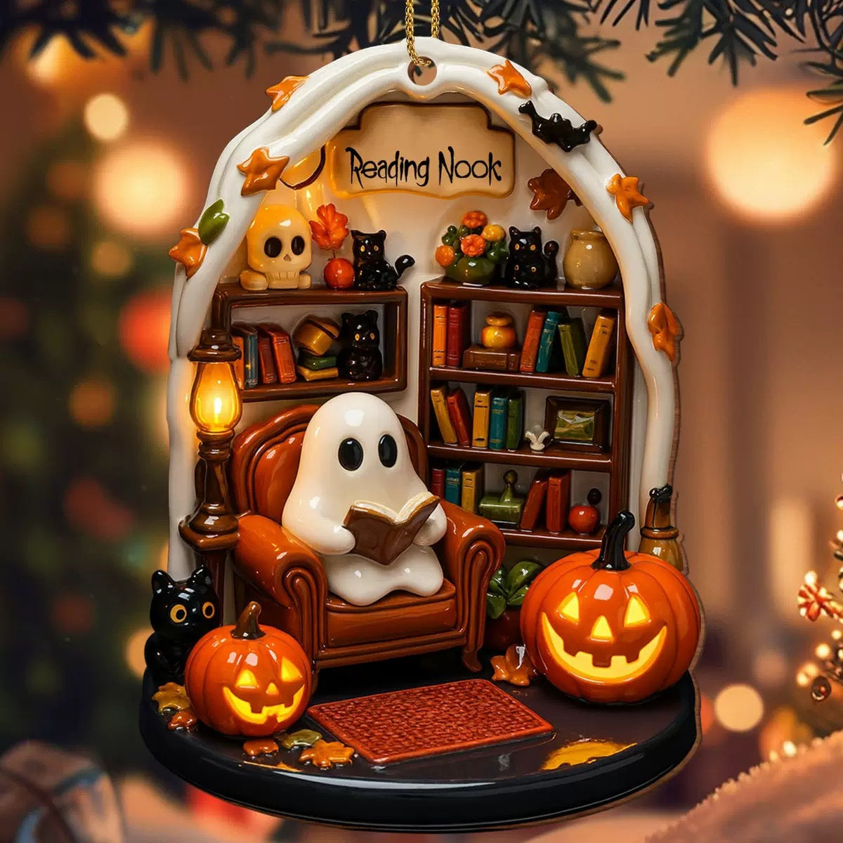Mini Décoration Halloween – Coin Lecture Hanté 🎃