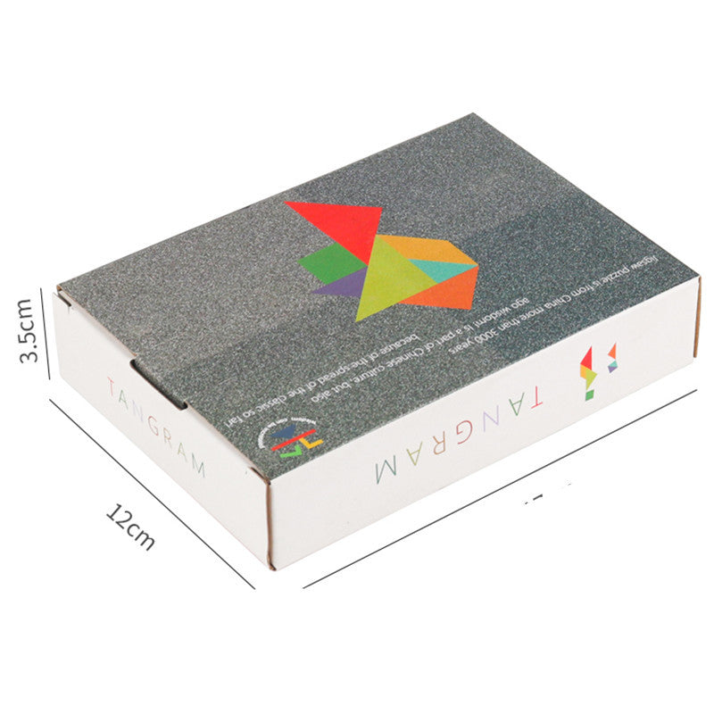 Tangram 3D en Bois – Jeu de Construction de Noël 🎄