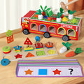 Jeu Montessori 4-en-1 en Bois – Motricité & Logique