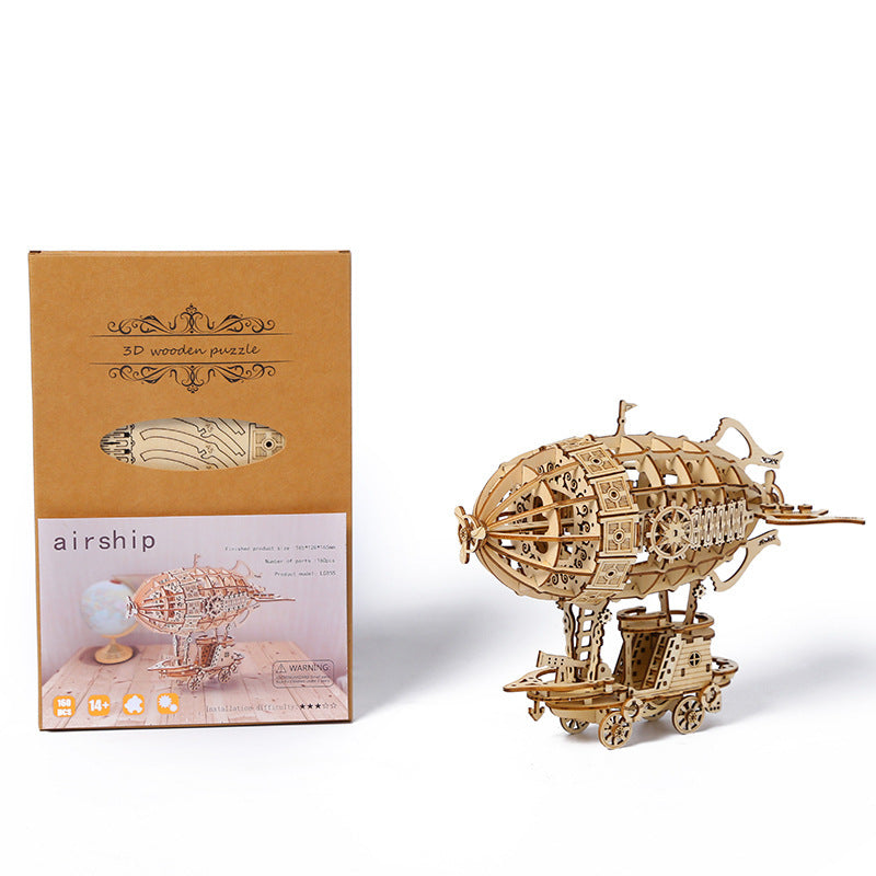 Maquette 3D en Bois – Dirigeable à Construire