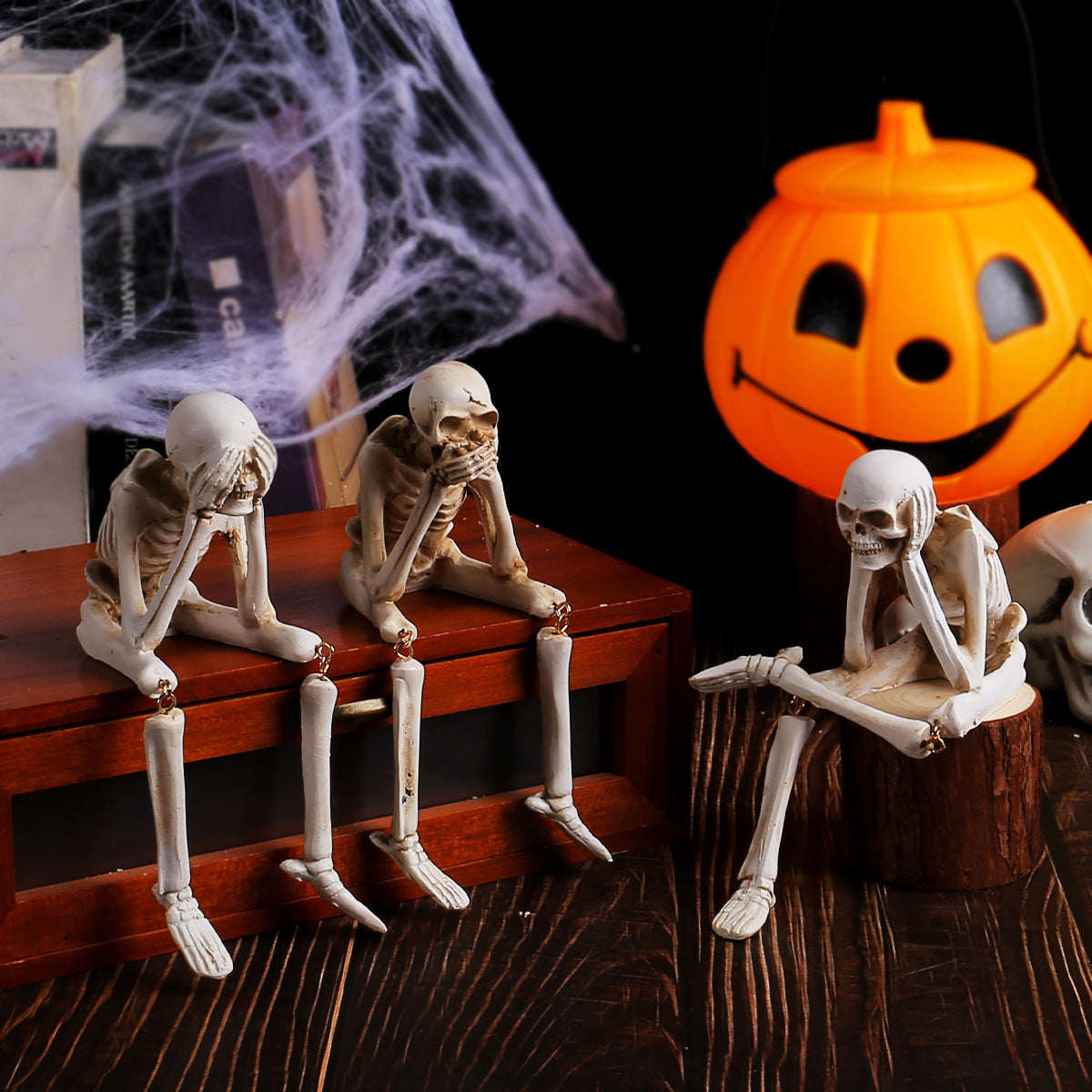 Décoration Halloween en Résine – Squelettes 🎃