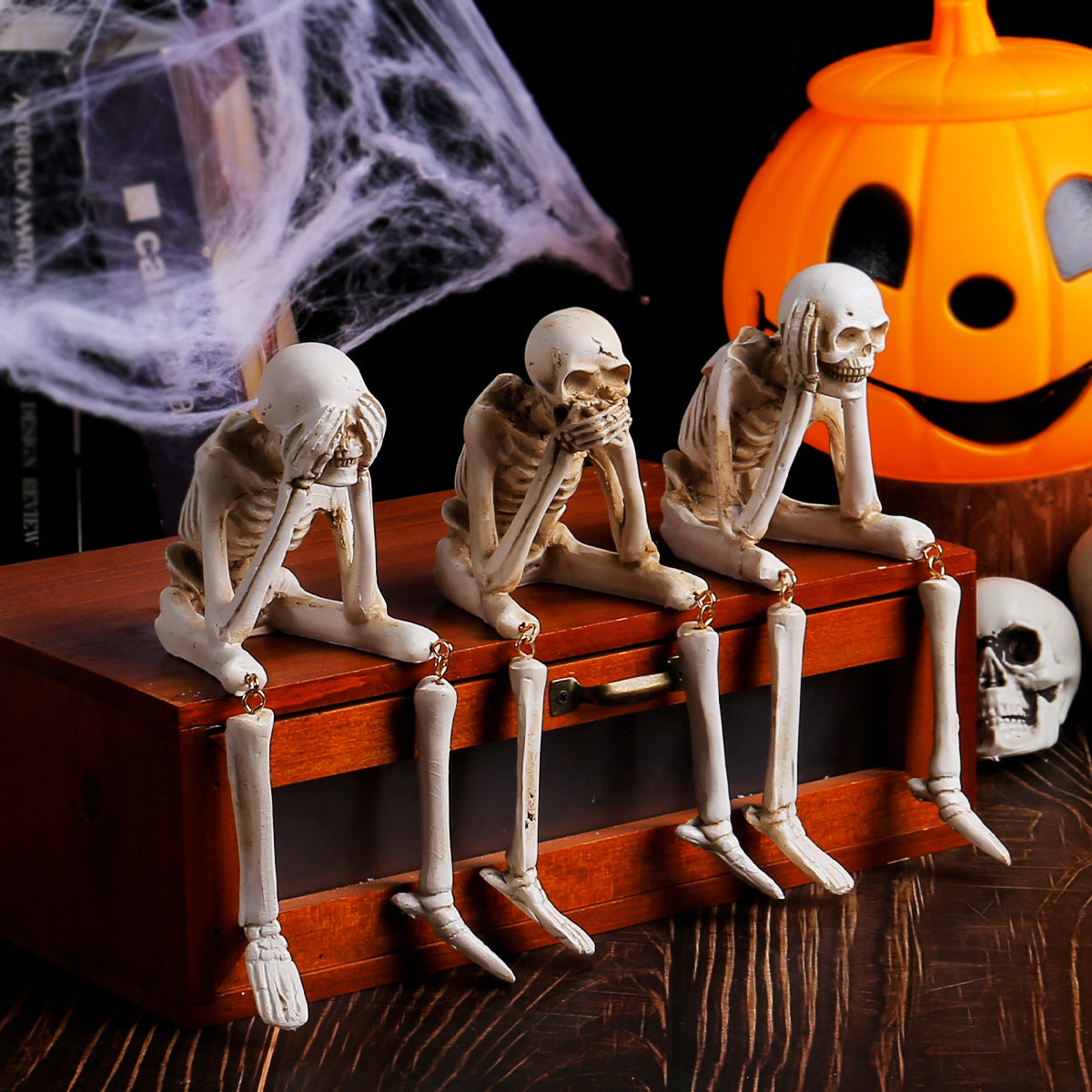 Décoration Halloween en Résine – Squelettes 🎃