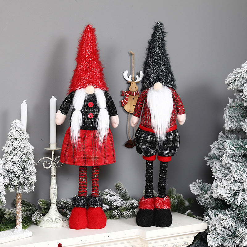 Décoration de Noël à Suspendre – Bonhomme en Tissu 🎄