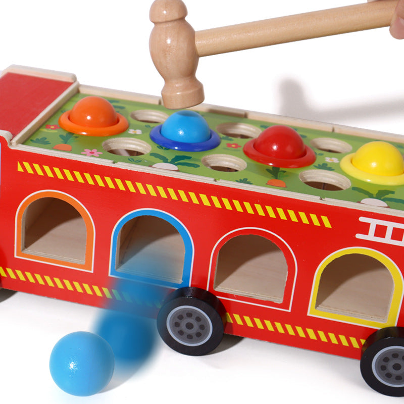 Jeu Montessori 4-en-1 en Bois – Motricité & Logique