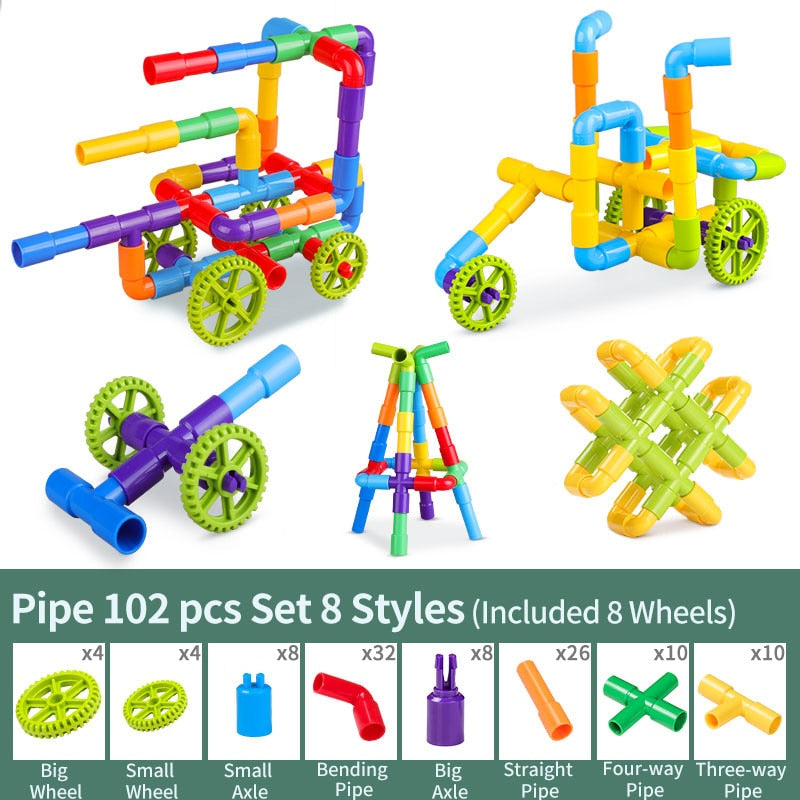 Kit de Construction STEM – Tuyaux & Connexions