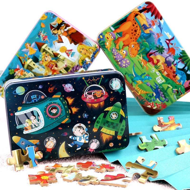 Puzzle en Bois 100 Pièces – Plusieurs Motifs