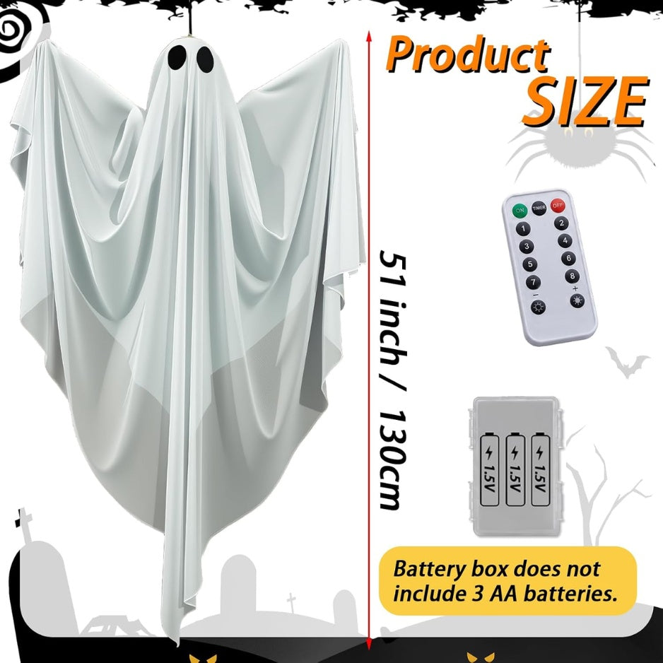 Hanging Ghosts — Remote Lighted, 2 Pack — product image 2