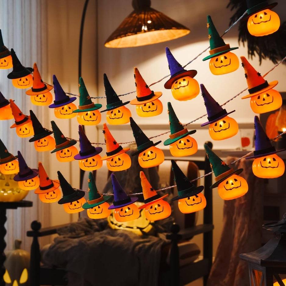 Witch Hat LED Garland — 10 Lights — product image 1